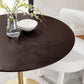 Lippa 36" Round Wood Dining Table, EEI-5214 FredCo