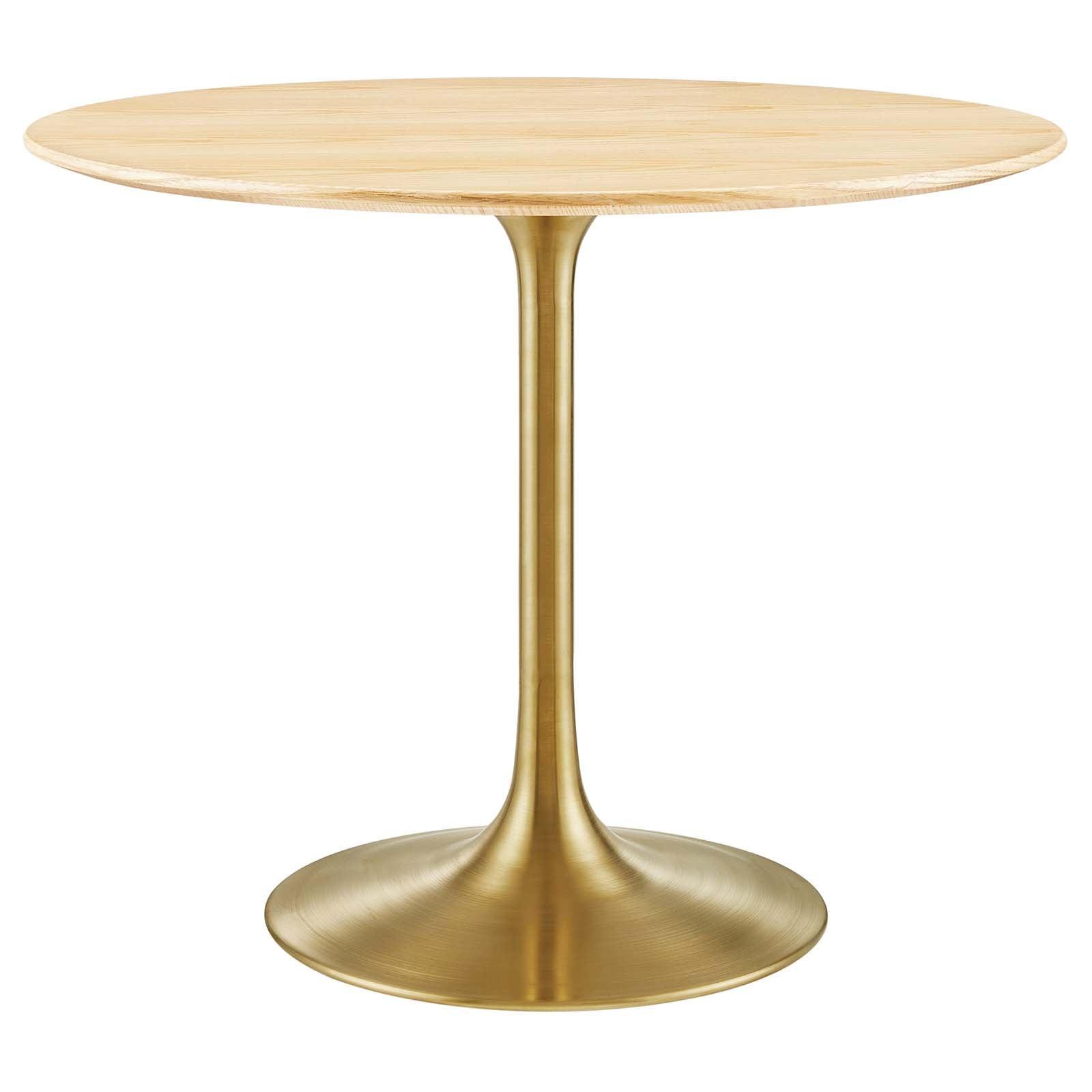 Lippa 36" Round Wood Dining Table, EEI-5215 FredCo
