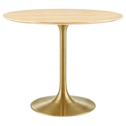 Lippa 36" Round Wood Dining Table, EEI-5215 FredCo