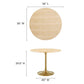 Lippa 36" Round Wood Dining Table, EEI-5215 FredCo