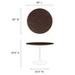 Lippa 40" Round Dining Table, EEI-5171 FredCo