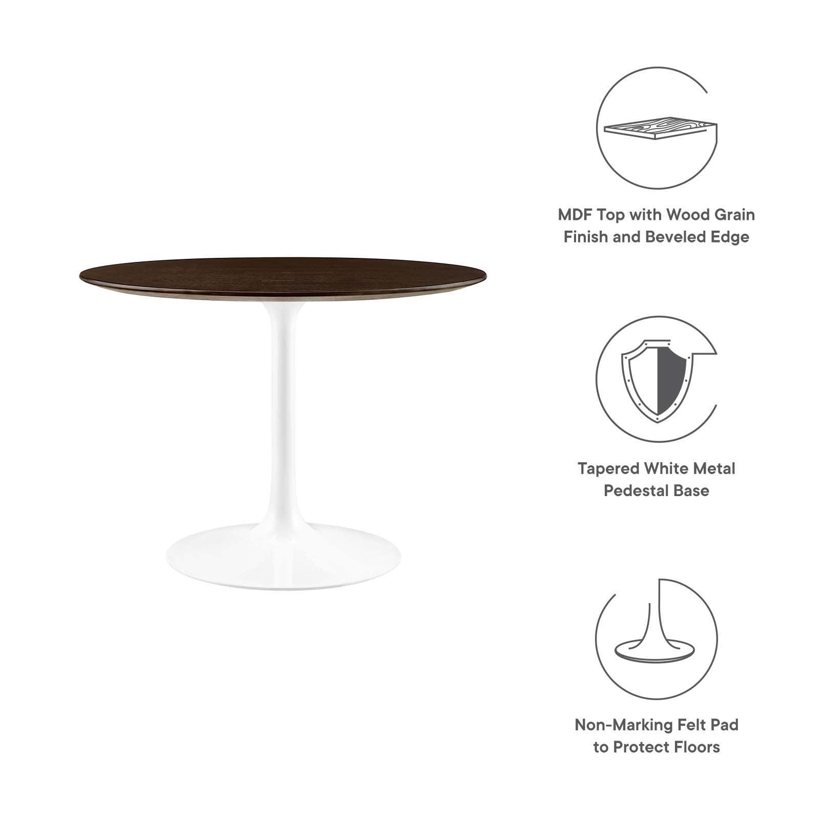 Lippa 40" Round Dining Table, EEI-5171 FredCo