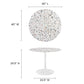 Lippa 40" Round Terrazzo Dining Table, EEI-5722 FredCo