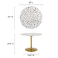 Lippa 40" Round Terrazzo Dining Table, EEI-5724 FredCo