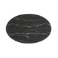 Lippa 42" Oval Artificial Marble Coffee Table, EEI-4885 FredCo