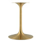 Lippa 42" Oval Artificial Marble Dining Table, EEI-5226 FredCo