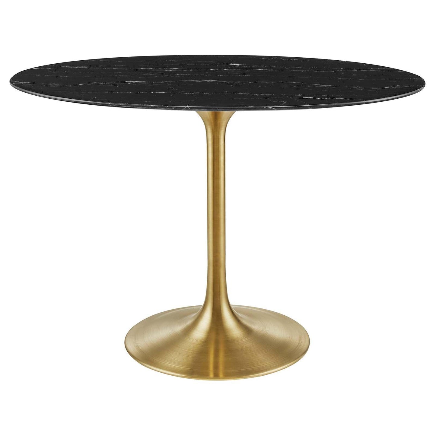 Lippa 42" Oval Artificial Marble Dining Table, EEI-5226 FredCo