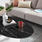 Lippa 48" Oval Artificial Marble Coffee Table, EEI-5193 FredCo