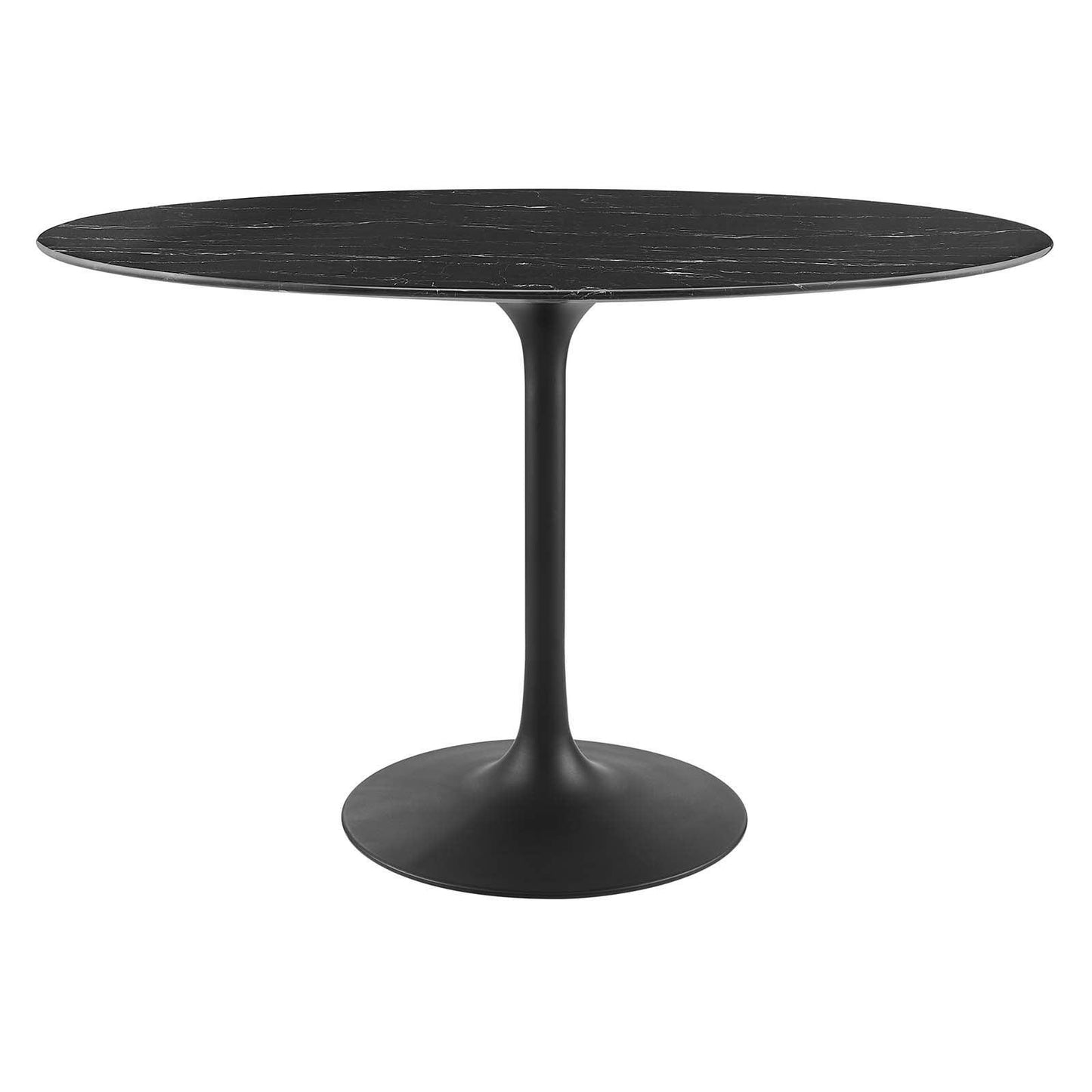 Lippa 48" Round Artificial Marble Dining Table, EEI-4870 FredCo