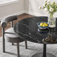 Lippa 48" Round Artificial Marble Dining Table, EEI-4877 FredCo