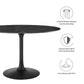 Lippa 48" Round Artificial Marble Dining Table, EEI-4877 FredCo