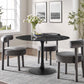Lippa 48" Round Artificial Marble Dining Table, EEI-4877 FredCo