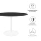 Lippa 48" Round Artificial Marble Dining Table, EEI-5182 FredCo