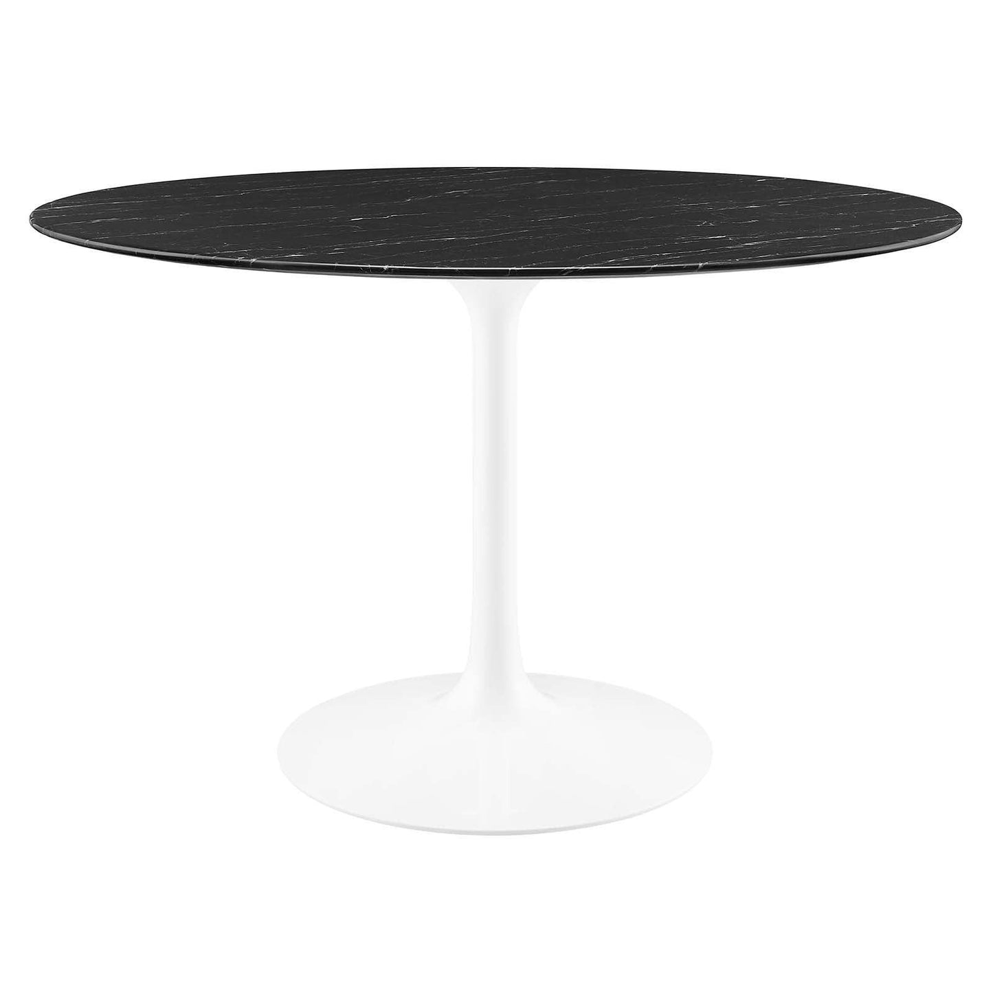 Lippa 48" Round Artificial Marble Dining Table, EEI-5182 FredCo
