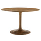 Lippa 48" Round Solid Wood Dining Table by Modway FredCo