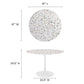 Lippa 48" Round Terrazzo Dining Table, EEI-5728 FredCo
