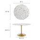 Lippa 48" Round Terrazzo Dining Table, EEI-5730 FredCo