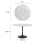 Lippa 48" Round Terrazzo Dining Table, EEI-5731 FredCo