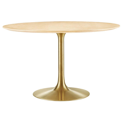 Lippa 48" Round Wood Dining Table, EEI-5231 FredCo
