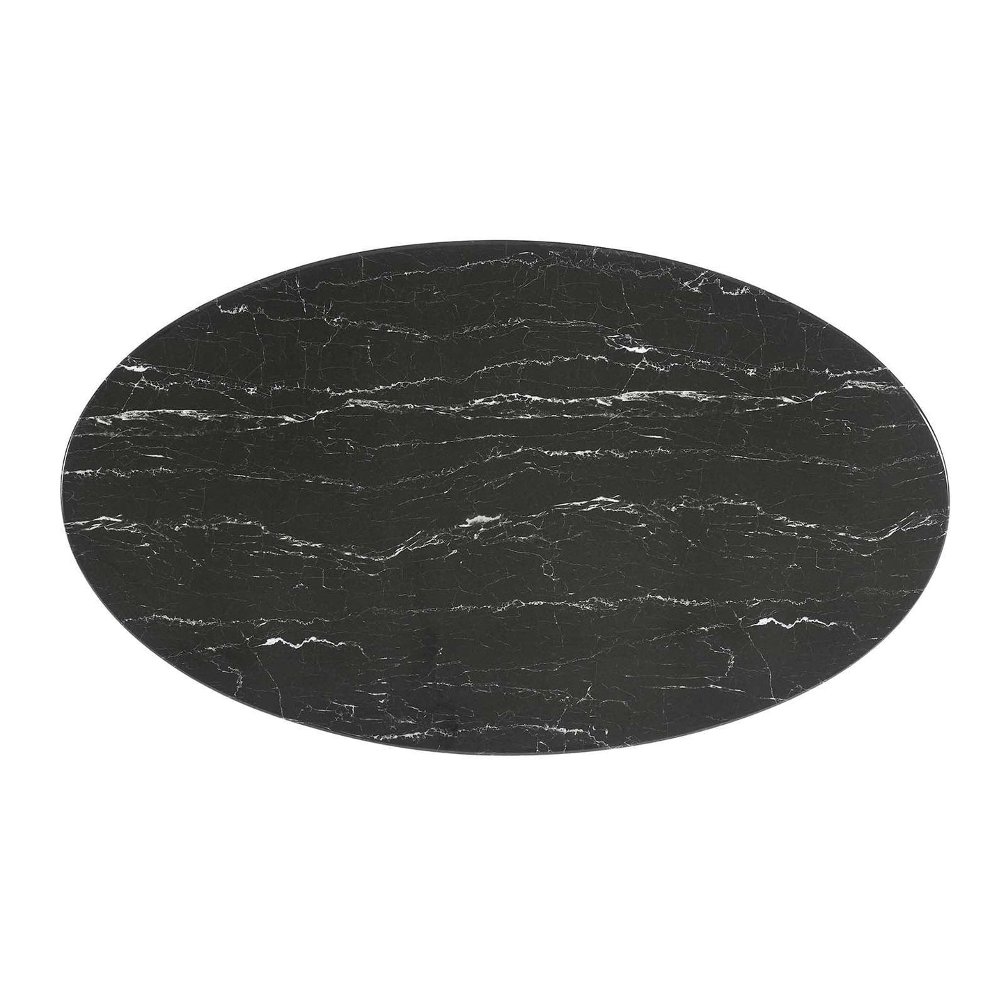 Lippa 54" Oval Artificial Marble Dining Table, EEI-4880 FredCo