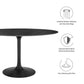 Lippa 54" Oval Artificial Marble Dining Table, EEI-4880 FredCo