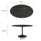 Lippa 54" Oval Artificial Marble Dining Table, EEI-4880 FredCo