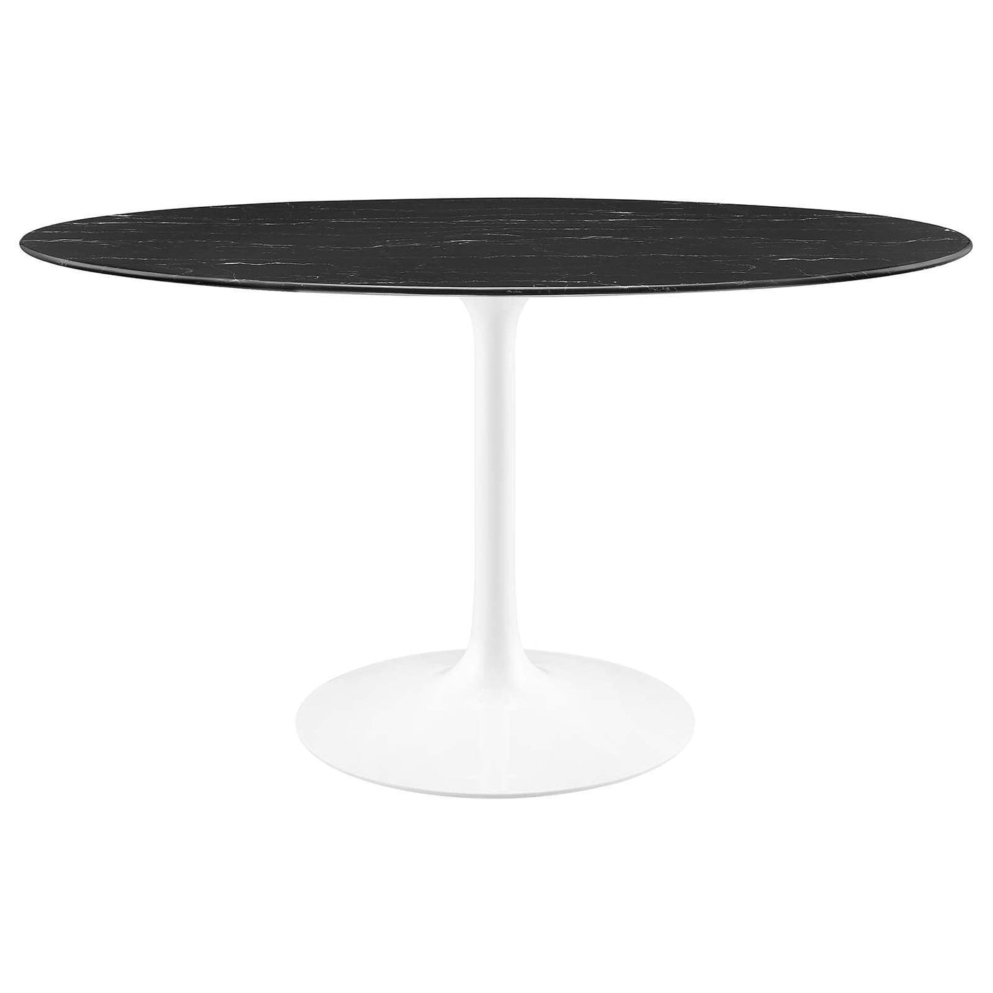 Lippa 54" Oval Artificial Marble Dining Table, EEI-5185 FredCo