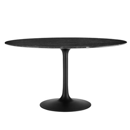 Lippa 54" Round Artificial Marble Dining Table, EEI-4878 FredCo