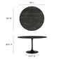 Lippa 54" Round Artificial Marble Dining Table, EEI-4878 FredCo