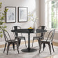 Lippa 54" Round Artificial Marble Dining Table, EEI-4878 FredCo