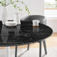 Lippa 54" Round Artificial Marble Dining Table, EEI-5183 FredCo