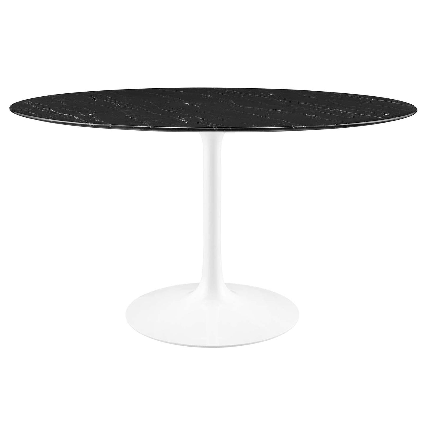 Lippa 54" Round Artificial Marble Dining Table, EEI-5183 FredCo