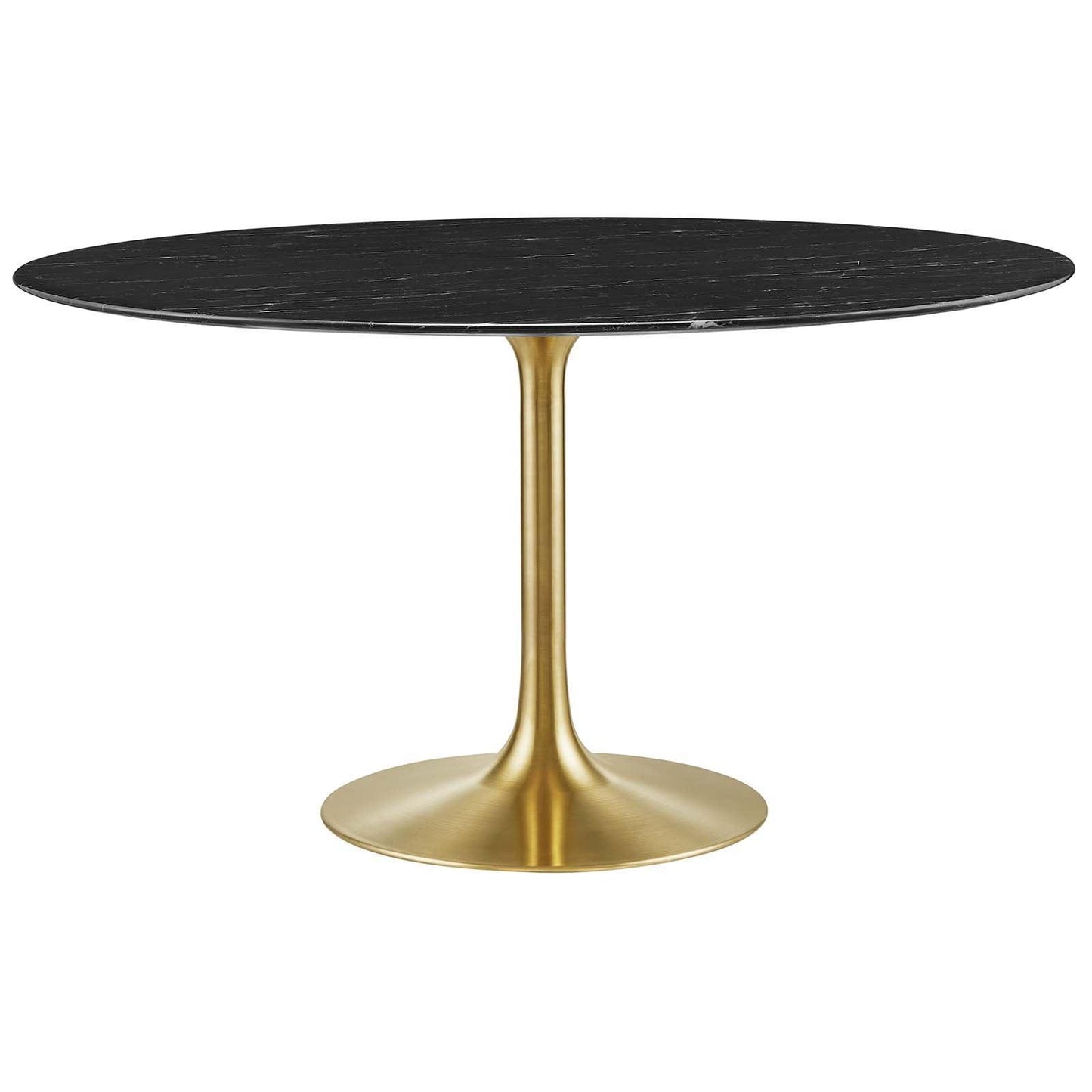 Lippa 54" Round Artificial Marble Dining Table, EEI-5240 FredCo