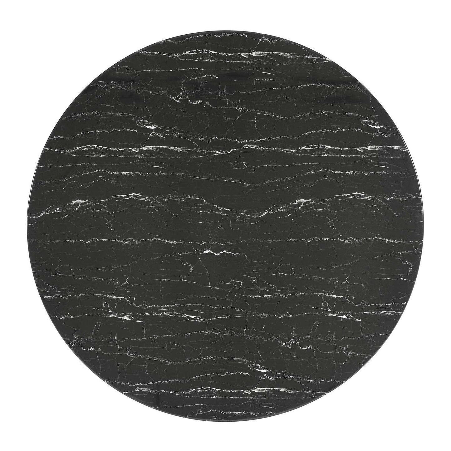 Lippa 54" Round Artificial Marble Dining Table, EEI-5240 FredCo