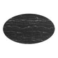 Lippa 60" Oval Artificial Marble Dining Table, EEI-4881 FredCo
