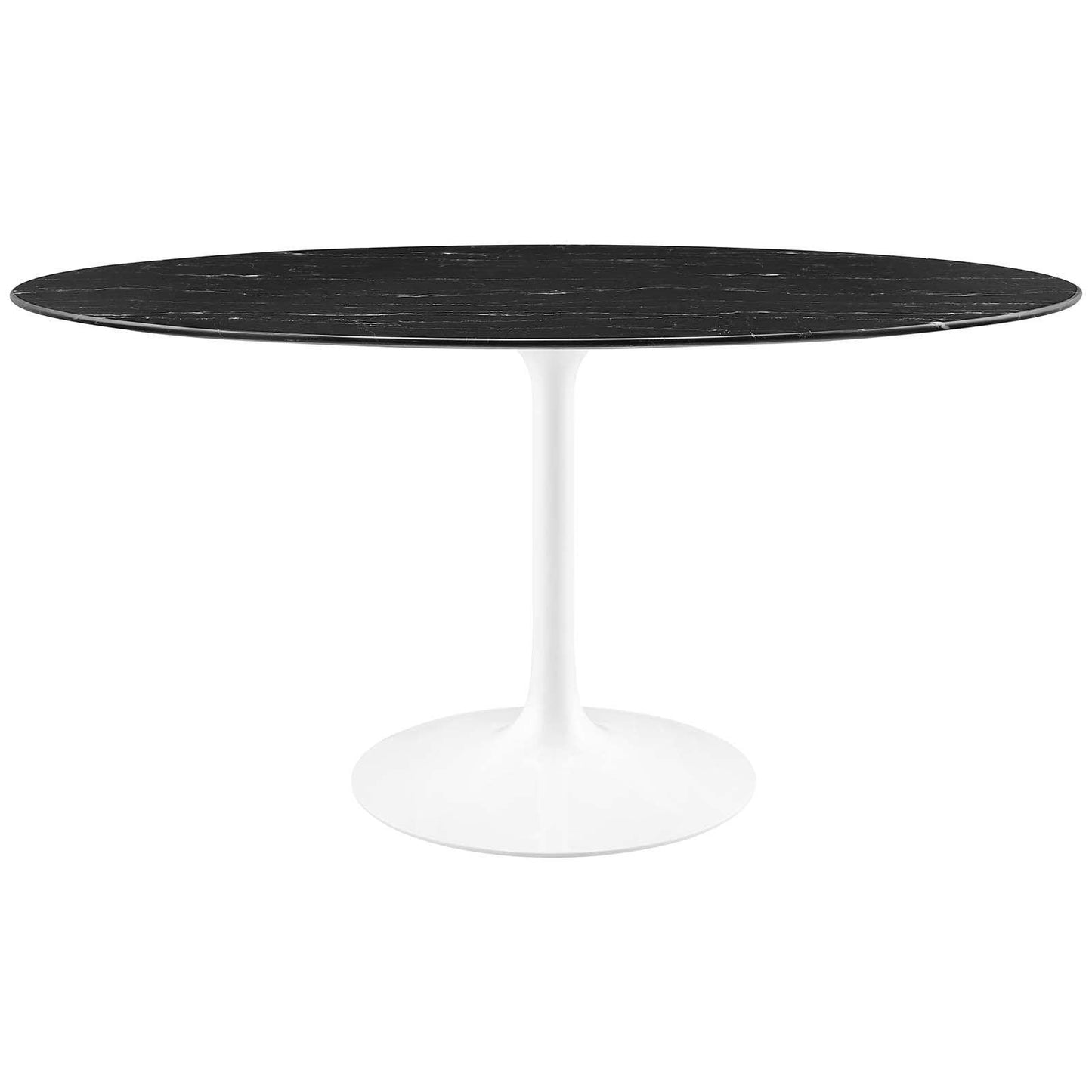 Lippa 60" Oval Artificial Marble Dining Table, EEI-5186 FredCo