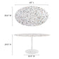 Lippa 60" Oval Terrazzo Dining Table, EEI-5734 FredCo