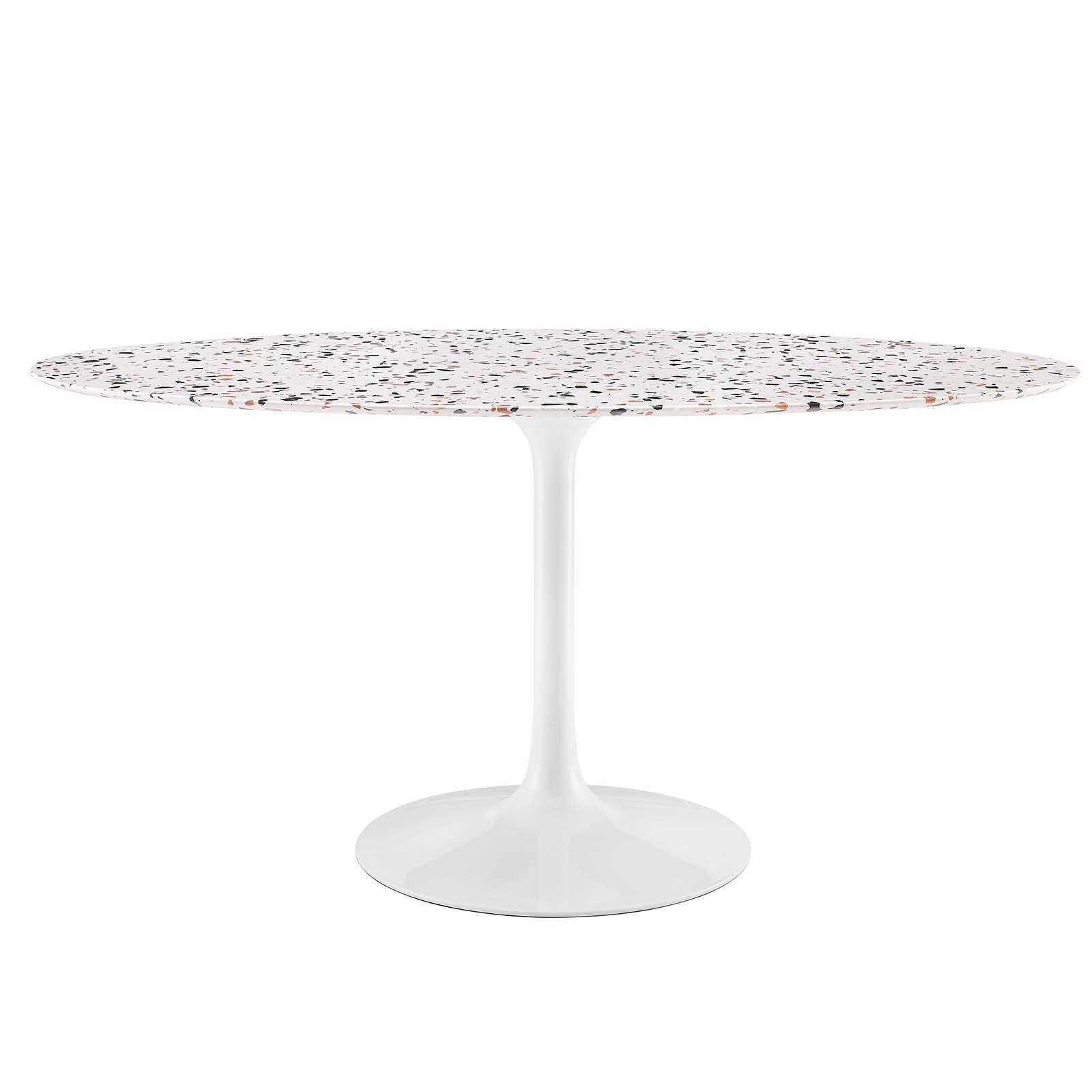 Lippa 60" Oval Terrazzo Dining Table, EEI-5734 FredCo