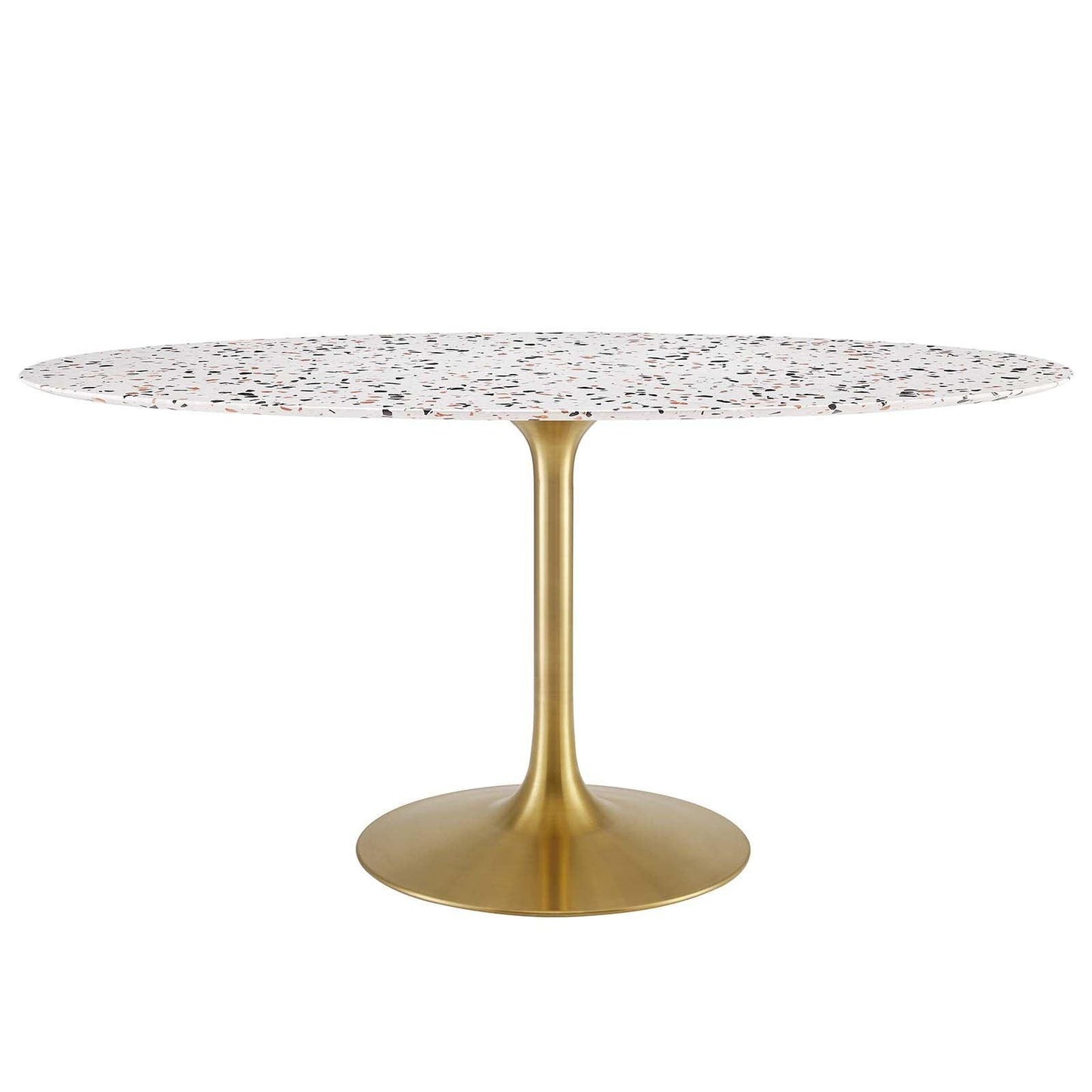 Lippa 60" Oval Terrazzo Dining Table, EEI-5736 FredCo