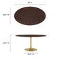 Lippa 60" Oval Walnut Dining Table, EEI-5524 FredCo