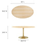 Lippa 60" Oval Wood Dining Table, EEI-5525 FredCo
