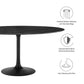 Lippa 60" Round Artificial Marble Dining Table, EEI-4879 FredCo