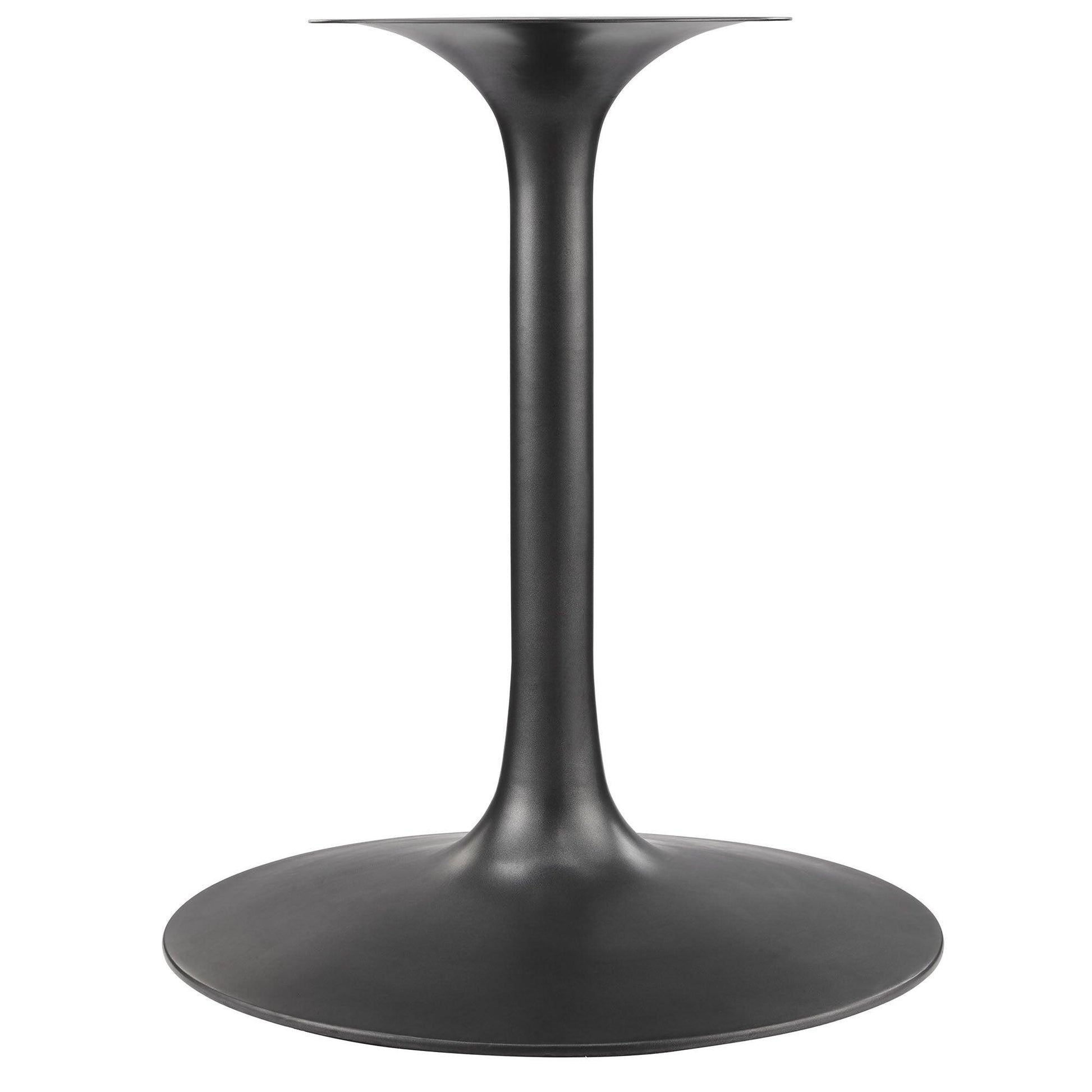 Lippa 60" Round Pedestal Solid Wood and Metal Dining Table by Modway FredCo