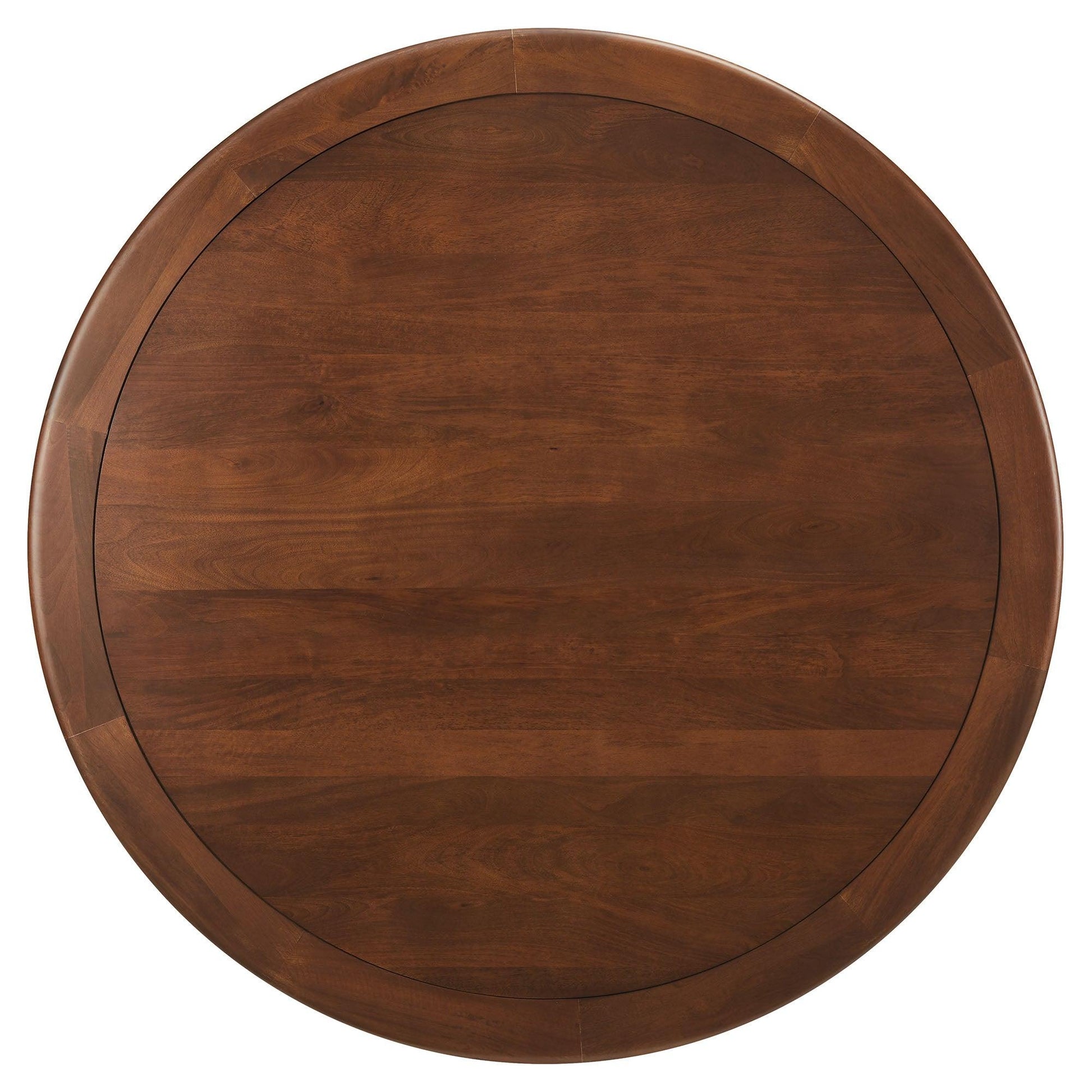 Lippa 60" Round Pedestal Solid Wood and Metal Dining Table by Modway FredCo