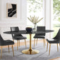 Lippa 78" Oval Artificial Marble Dining Table, EEI-5528 FredCo