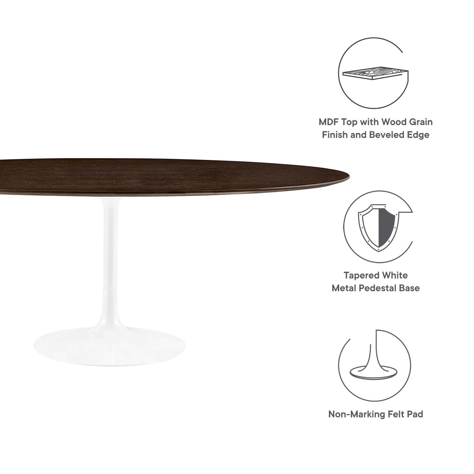 Lippa 78" Oval Dining Table, EEI-5196 FredCo
