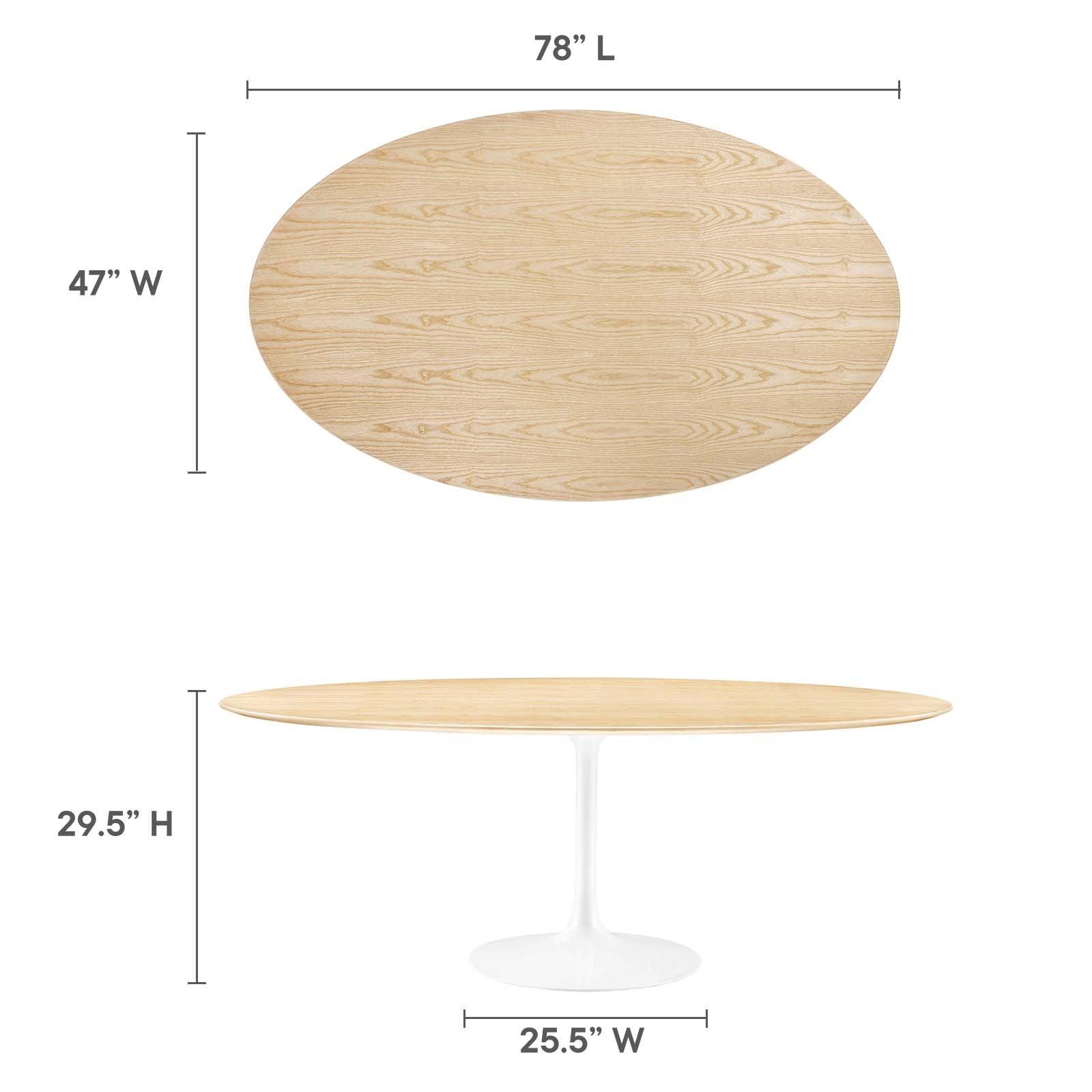 Lippa 78" Oval Dining Table, EEI-5197 FredCo
