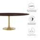 Lippa 78" Oval Wood Dining Table, EEI-5526 FredCo