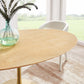 Lippa 78" Oval Wood Dining Table, EEI-5527 FredCo