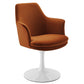 Lippa Performance Velvet Swivel Dining Armchair by Modway FredCo